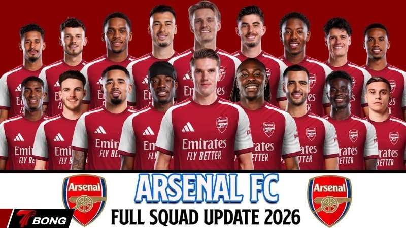 Đội hình mùa giải hiện tại của Arsenal